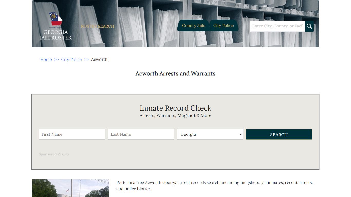 Acworth Arrests and Warrants | Georgia Jail Inmate Search